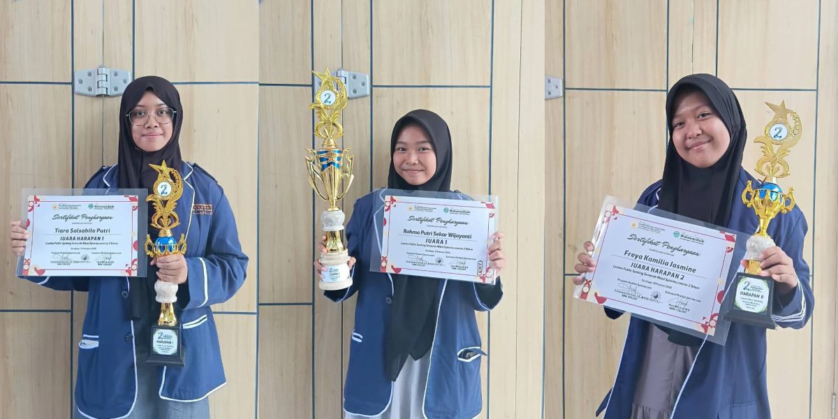 3 tim jurnalis Sekolahnya Para Pemimpin Borong juara lomba Public speaking konten dakwah