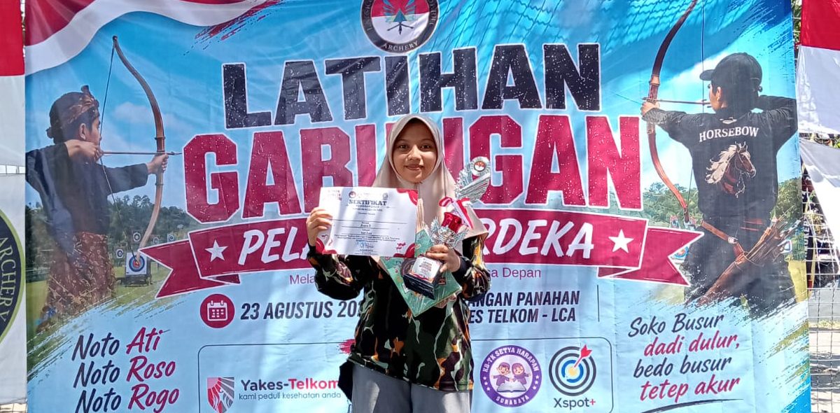 Azalina Callysta, Srikandi SMP Muhammadiyah 7 Surabaya sabet juara 3 panahan tingkat kota surabaya